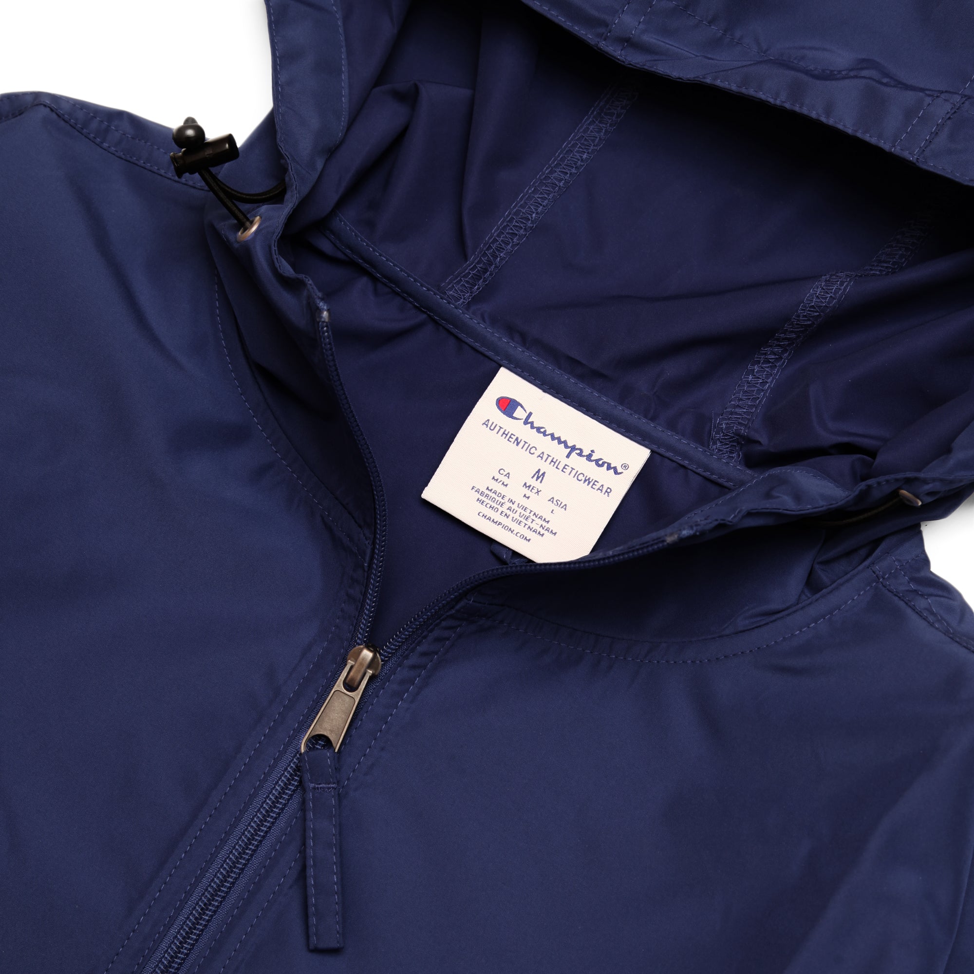 Champion - Packable Hooded Anorak Jacket - Navy
