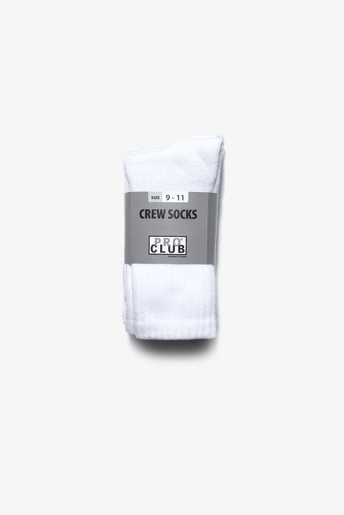 Pro Club - Heavyweight Crew Socks - 3 Pack - White