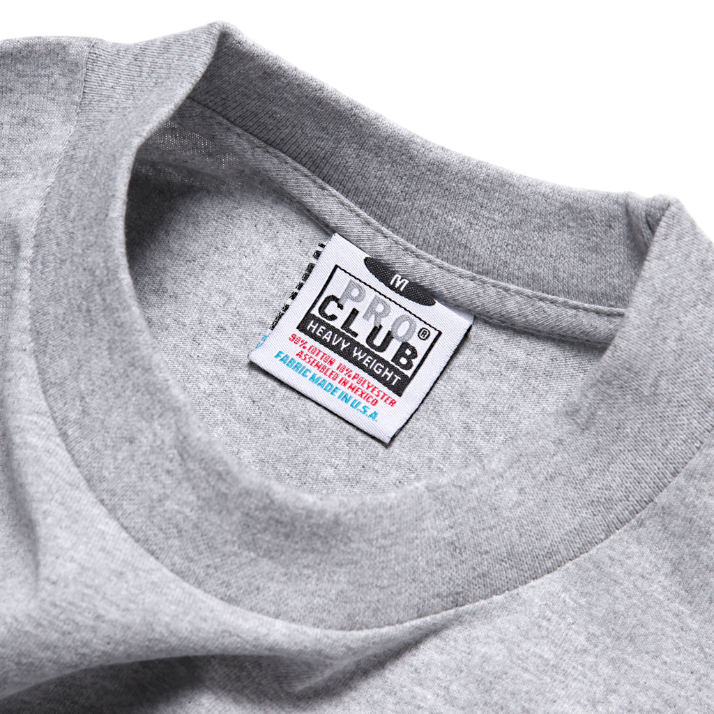 Pro Club - Heavyweight Long Sleeve T-Shirt - Heather Grey