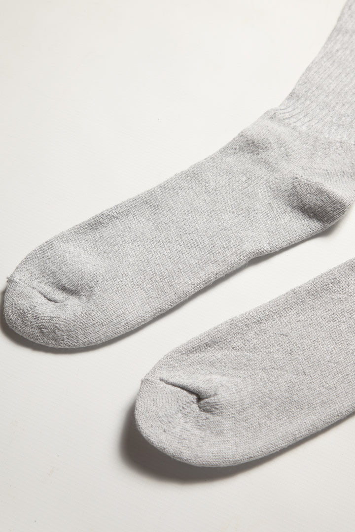 Railroad Sock - 6 Pack Crew Socks - Grey