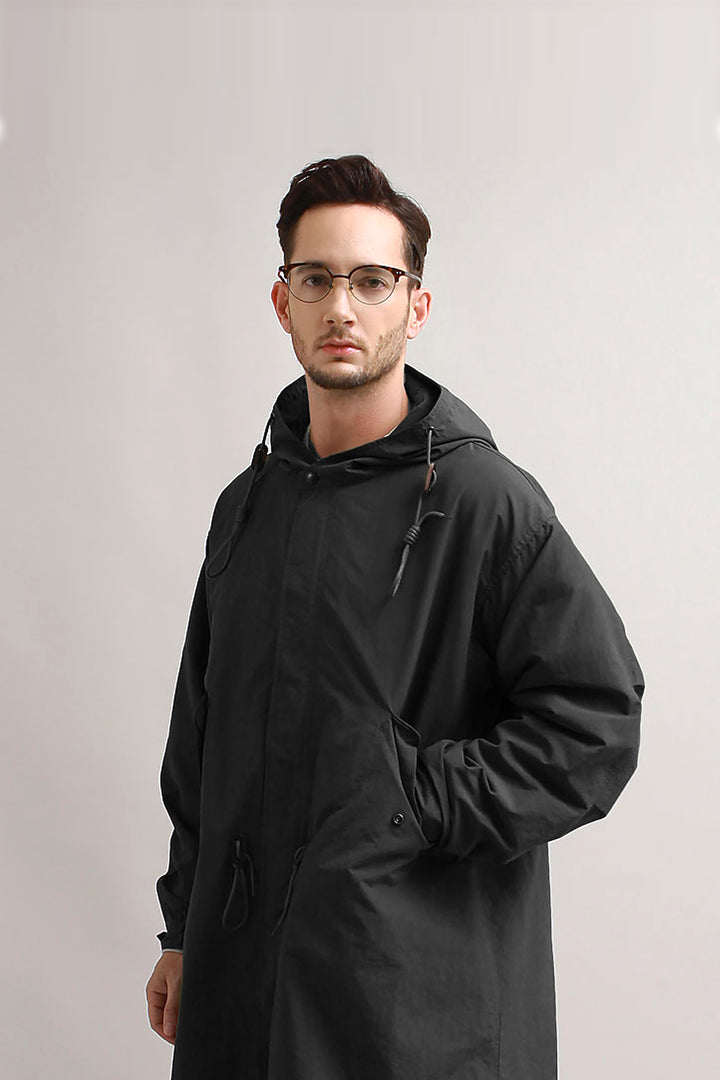 Outstanding & Co. - Nylon Fishtail Parka - Black