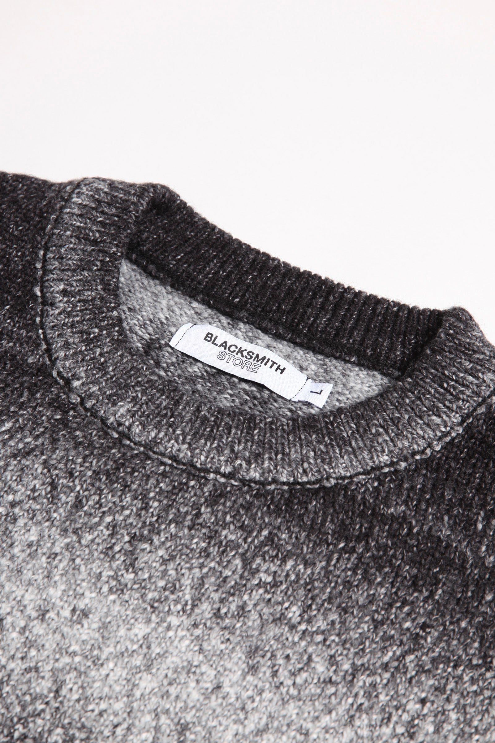 Blacksmith - Static Stripe Sweater - Black
