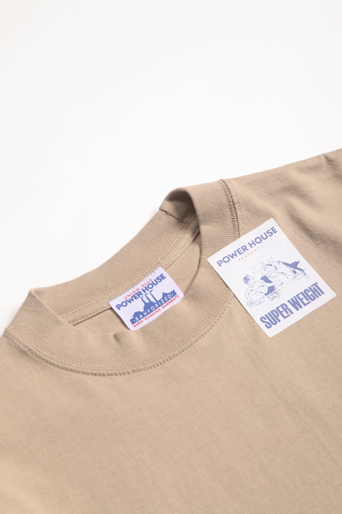Power House - Super Weight T-Shirt - Khaki