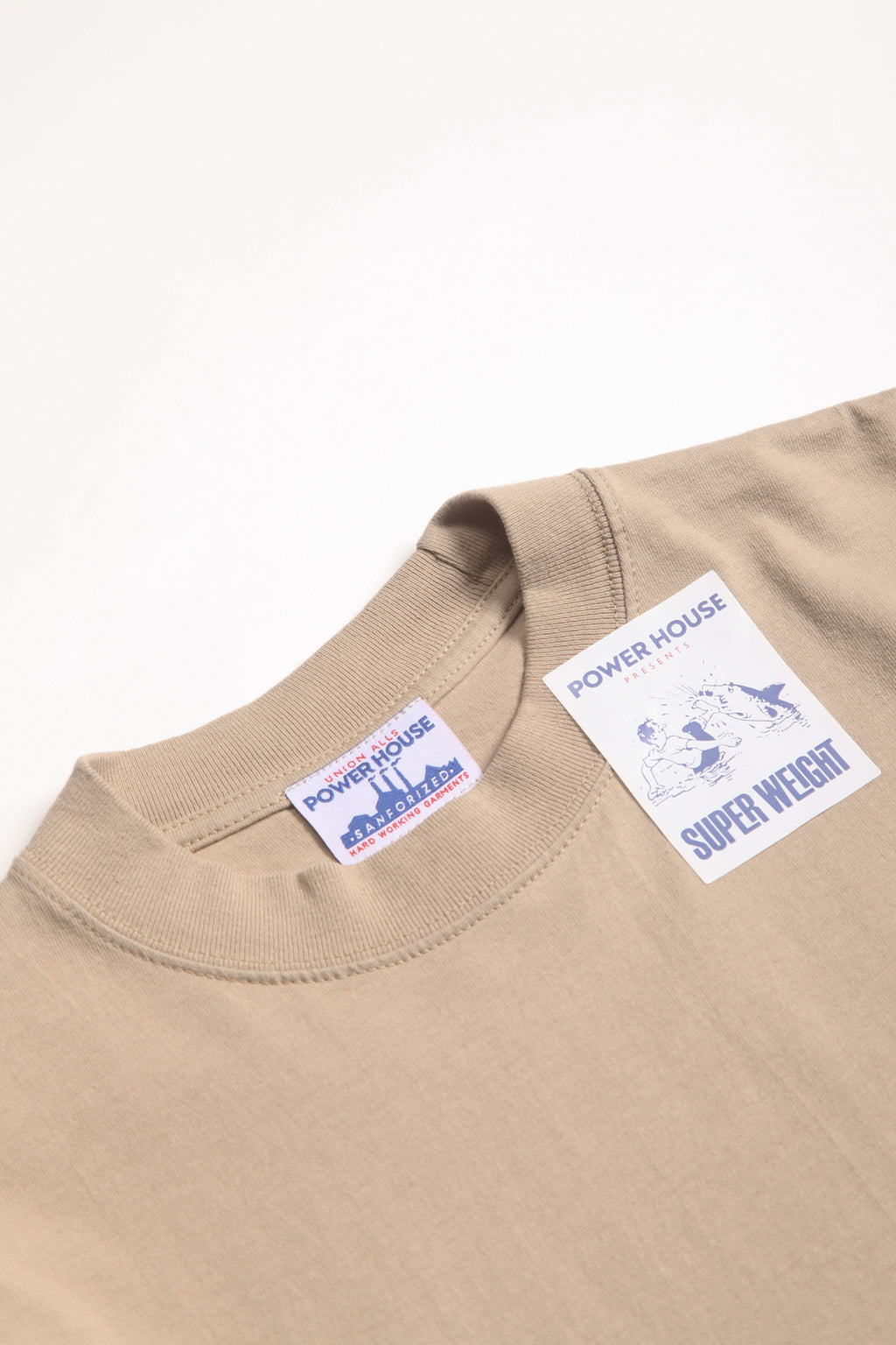 Power House - Super Weight T-Shirt - Khaki