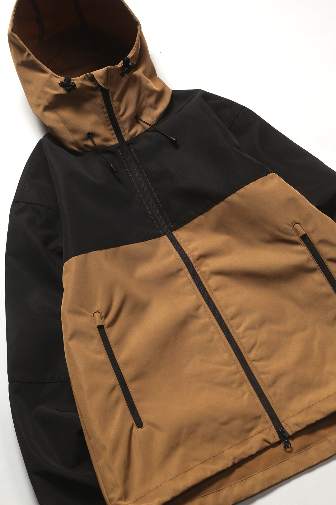 United Athle - 7489 Two Tone Shell Parka - Tan/Black