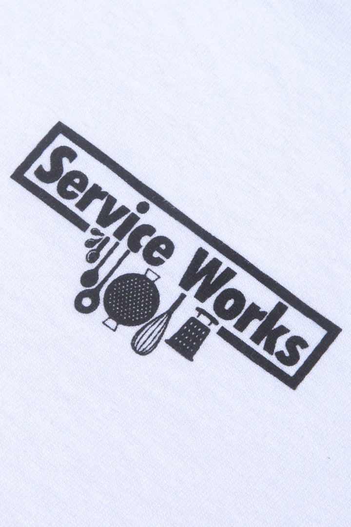 Service Works - Heavyweight Logo Tee - White